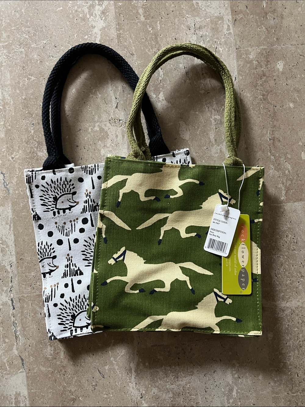 *JUST SOLD*2 NEW Reusable Canvas Bags 🌱